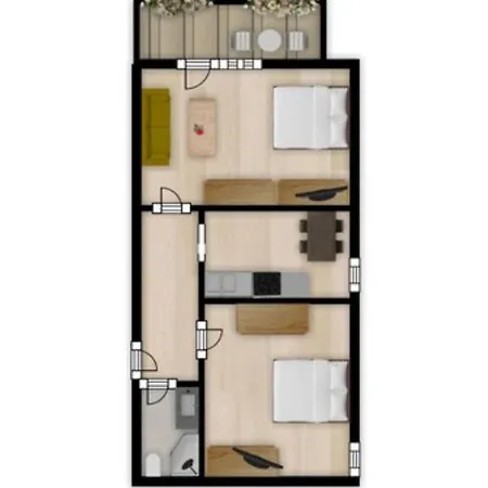 Lägenhetshotell Am Huegel 3*